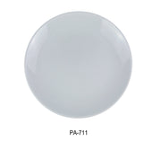 Yanco PA - 711 Paris 11" Coupe Plate, China, Round, Super White, Pack of 12