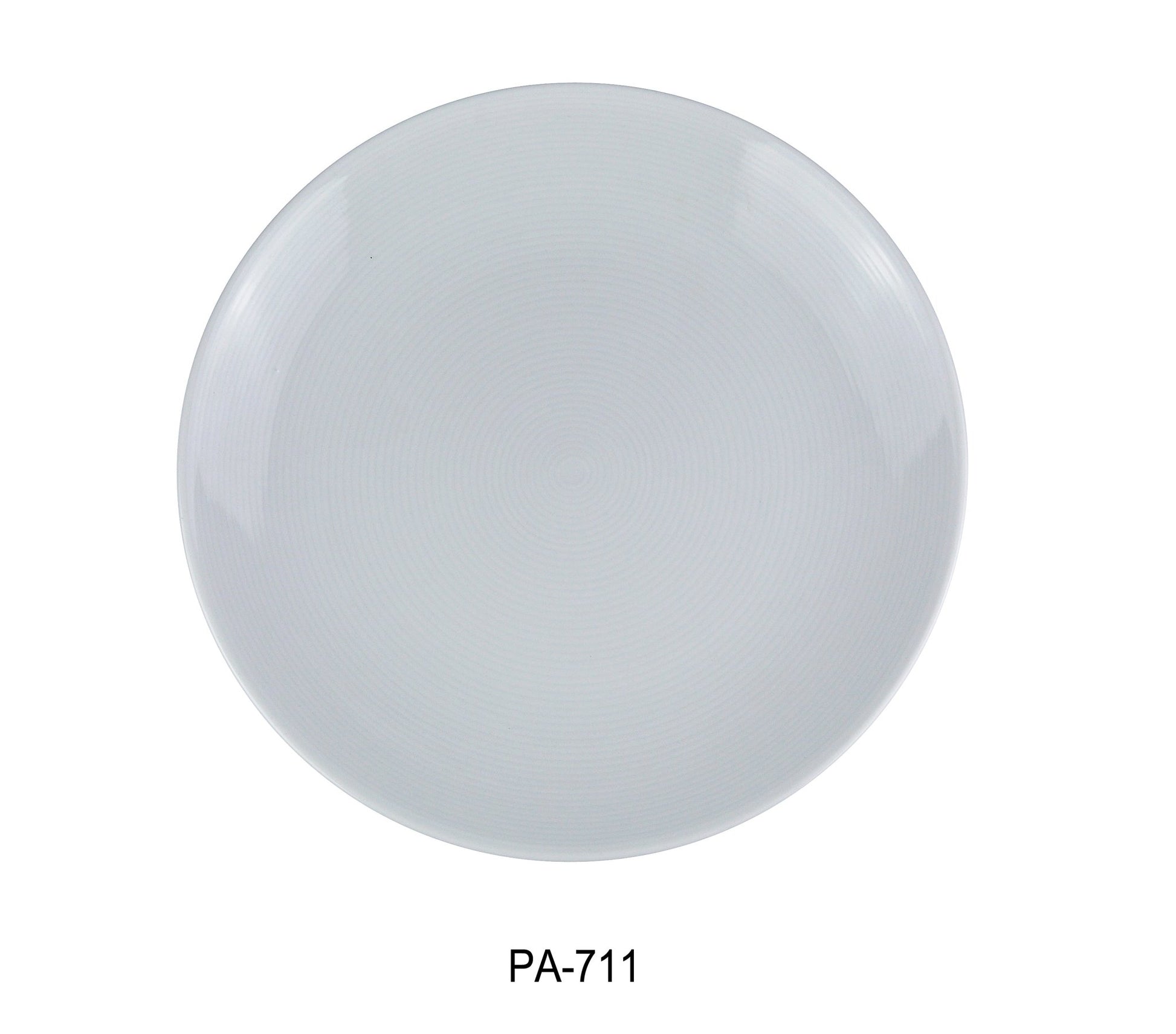 Yanco PA - 711 Paris 11" Coupe Plate, China, Round, Super White, Pack of 12