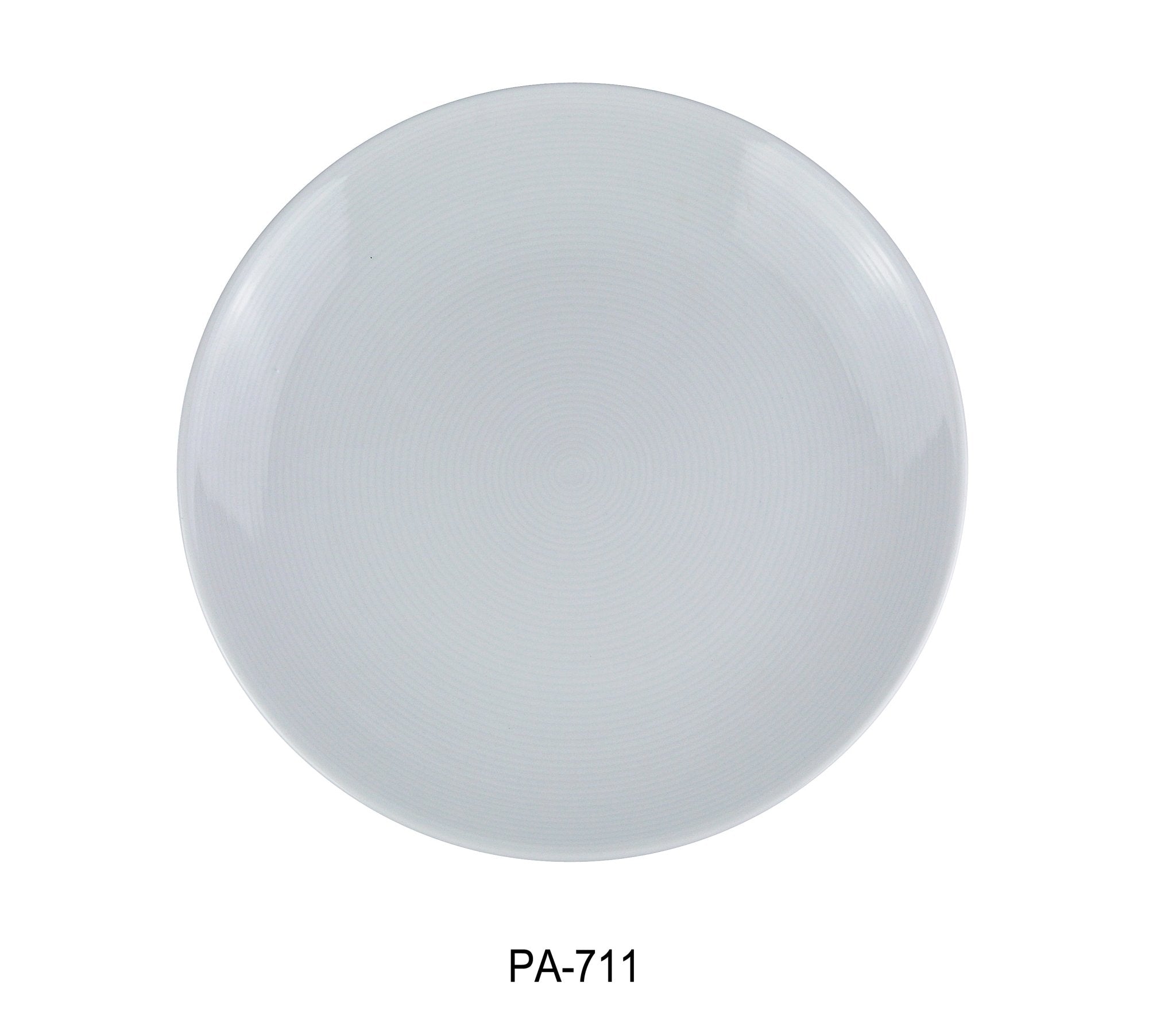 Yanco PA - 711 Paris 11" Coupe Plate, China, Round, Super White, Pack of 12