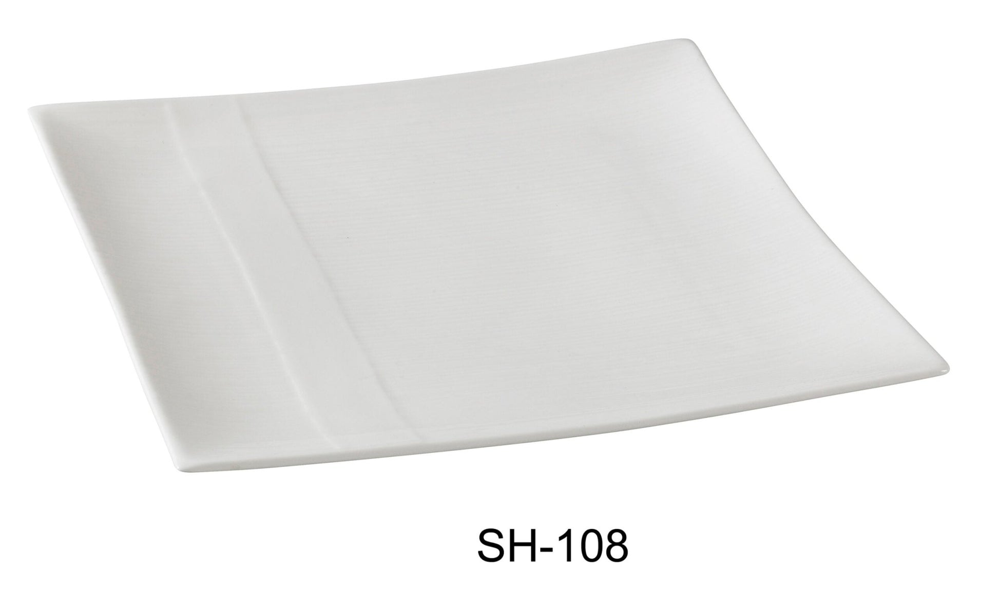 Yanco SH - 108 Shanghai 8.25"‚ Square Plate, China, Bone White (Pack of 36)