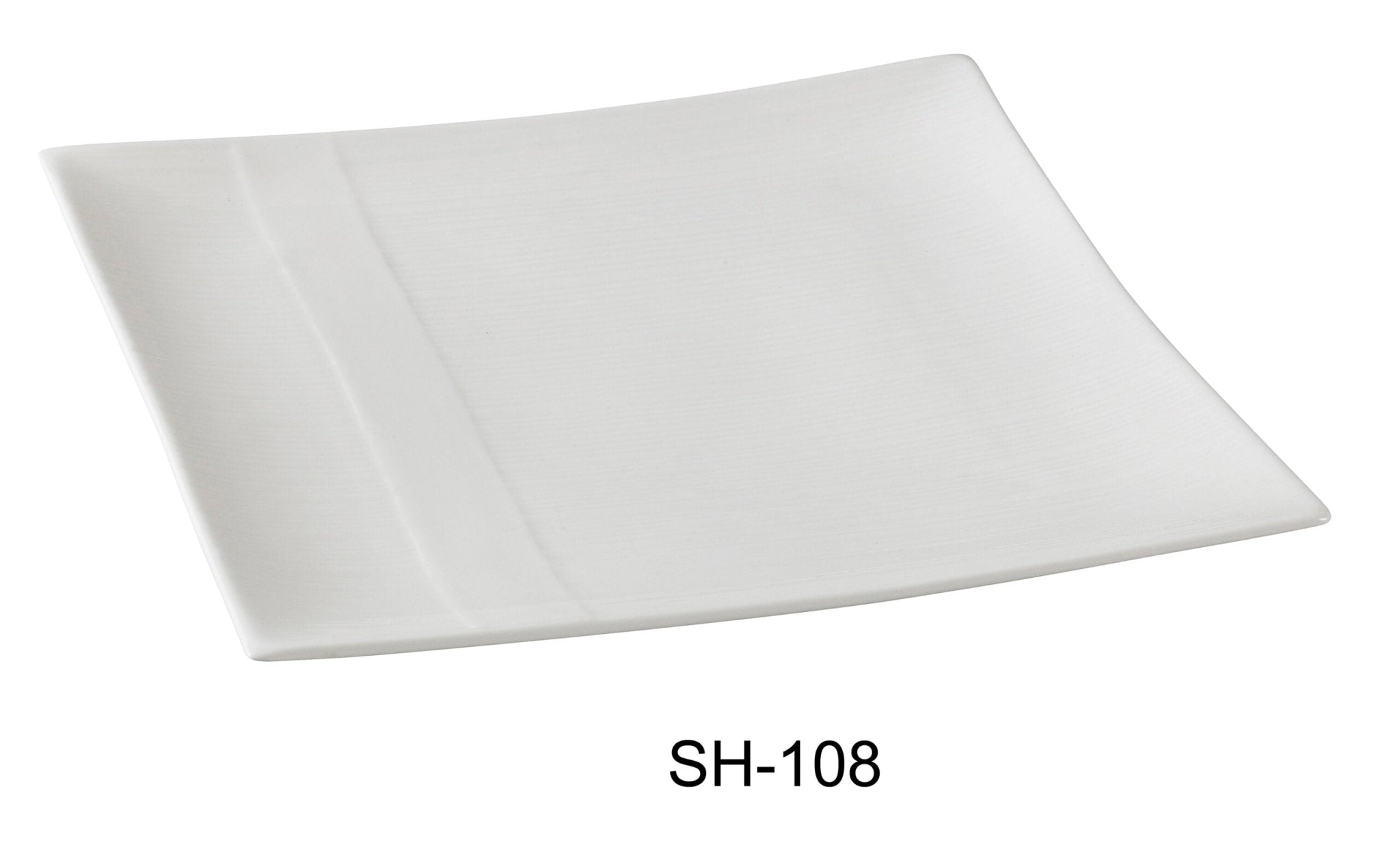 Yanco SH - 108 Shanghai 8.25"‚ Square Plate, China, Bone White (Pack of 36)
