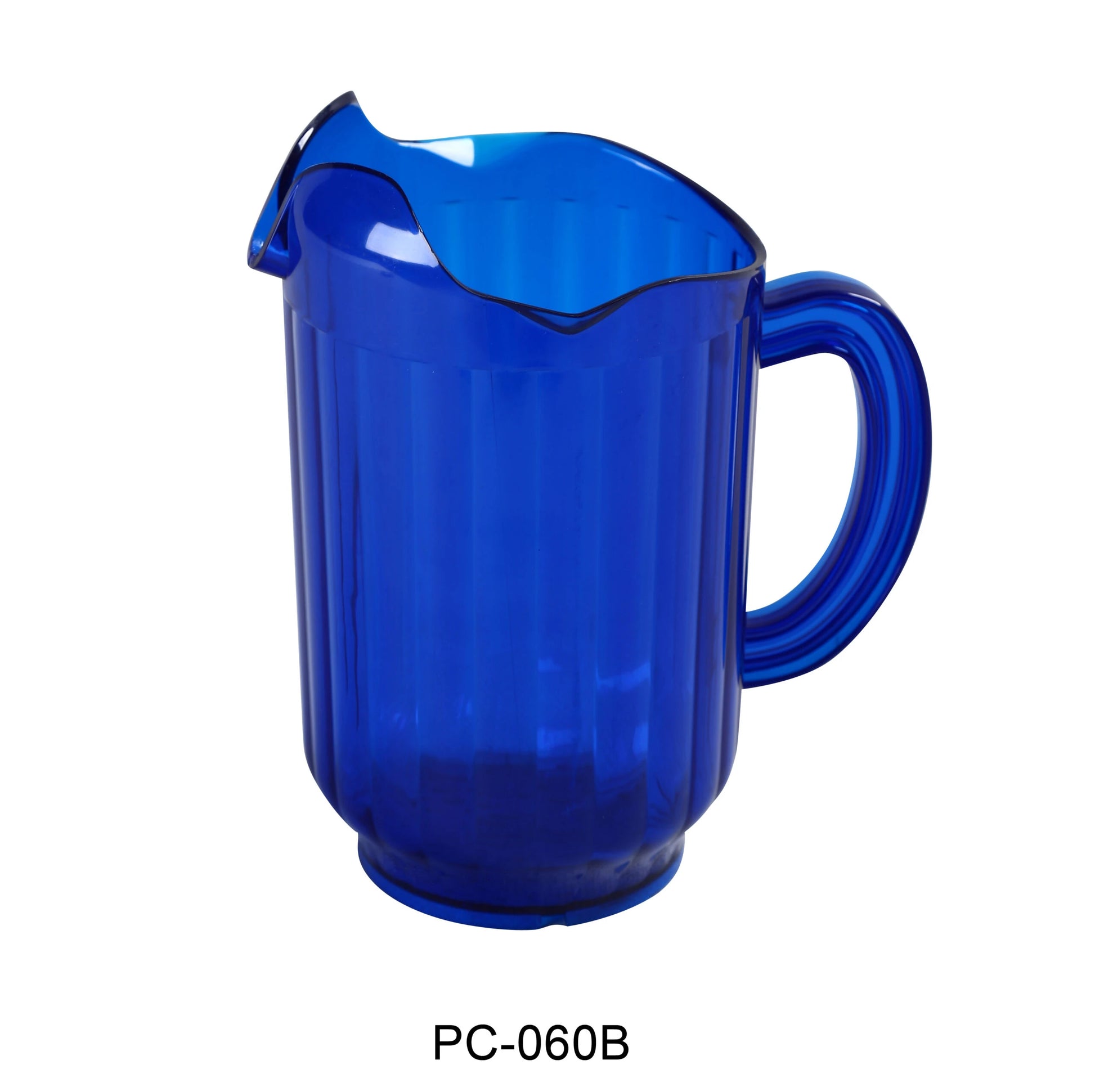 Yanco PC - 060B 3 - Spout Pitcher, 60 oz Capacity, 8.25"‚ Height, 5"‚ Diameter, Plastic, Blue Color, Pack of 12