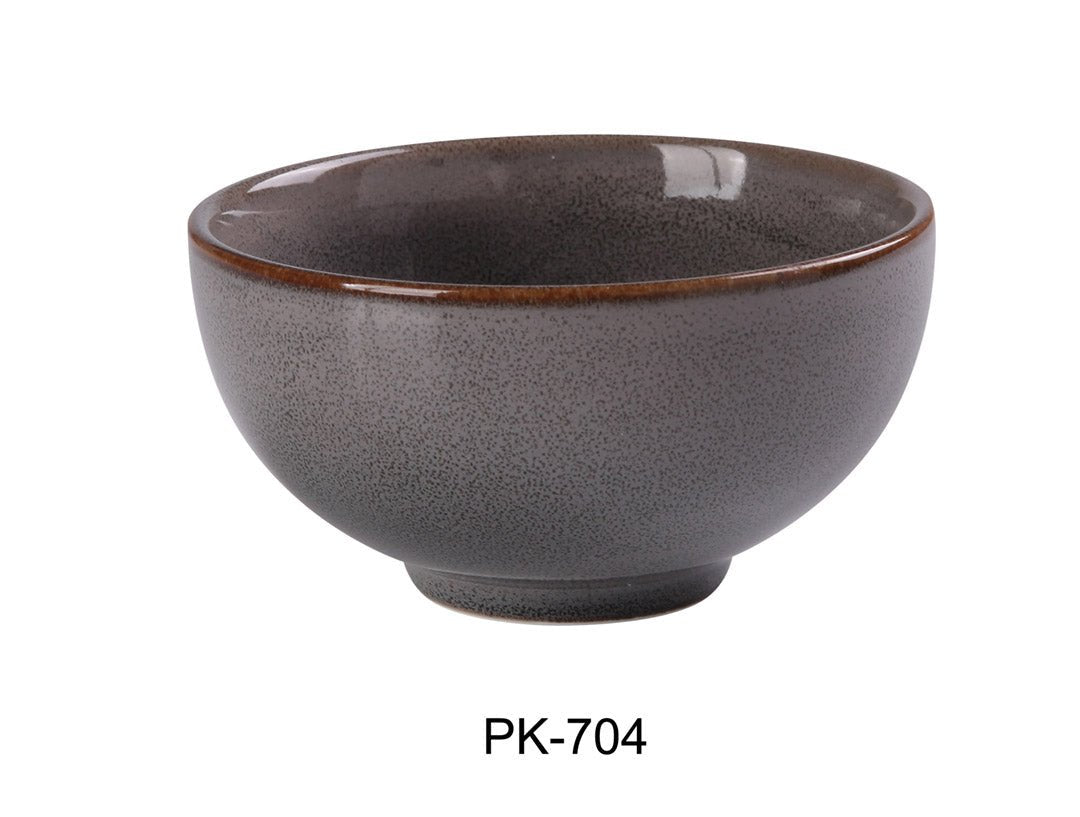 Yanco PK - 704 Peacock 4 1/2" x 2 3/8" Rice Bowl, 10 Oz, China, Pack of 36