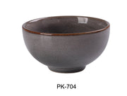 Yanco PK - 704 Peacock 4 1/2" x 2 3/8" Rice Bowl, 10 Oz, China, Pack of 36