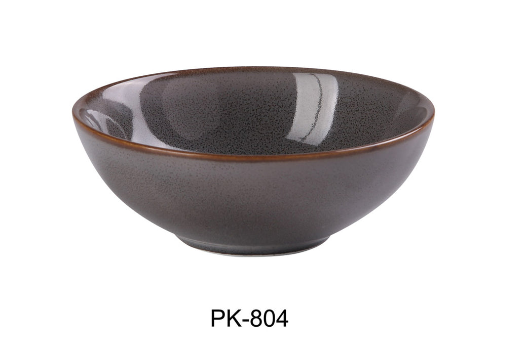 Yanco PK-804 Peacock 4 1/2" x 1 5/8" Soup Bowl, 6 Oz, China, Pack of 36