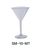 Yanco SM - 10 - MT Stemware Martini Glass, 10 oz Capacity, 4.75"‚ Diameter, 7.5"‚ Height, Plastic, Clear Color, Pack of 24