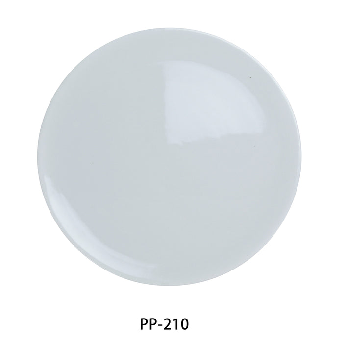 Yanco PP-210 Pizza Plate, Flat, 10.5″ Diameter, China, Super White, Pack of 12
