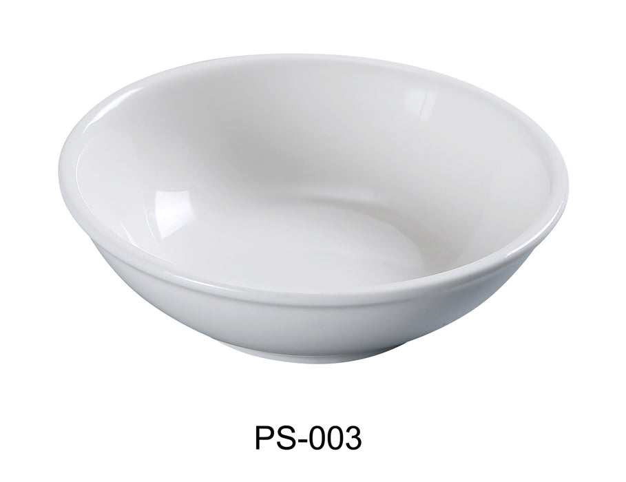 Yanco PS-003 Piscataway-2 3 1/2" Small Dish, 2 Oz, China, Round, White, Pack of 72