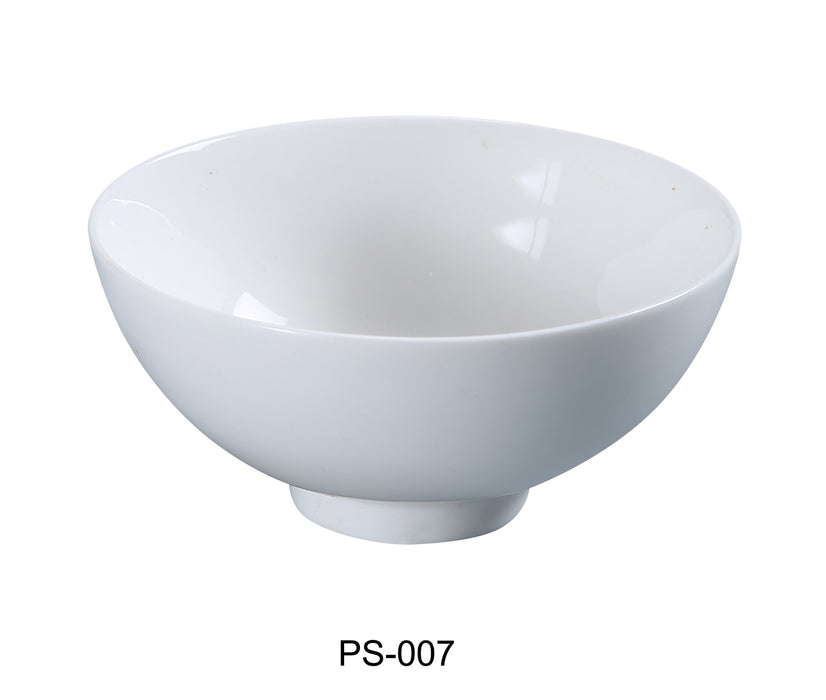 Yanco PS-007 Piscataway-2 4 1/2" Rice Bowl, 8.5 Oz, China, Round, White, Pack of 48