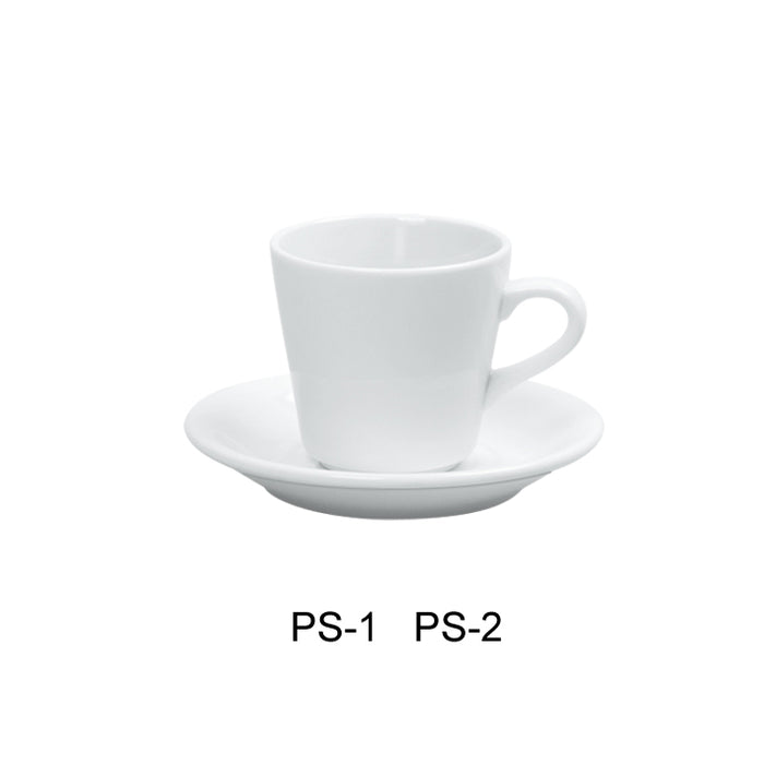 Yanco PS-1 Piscataway-2 3" Tall Cup, 7 Oz, China, White, Pack of 36
