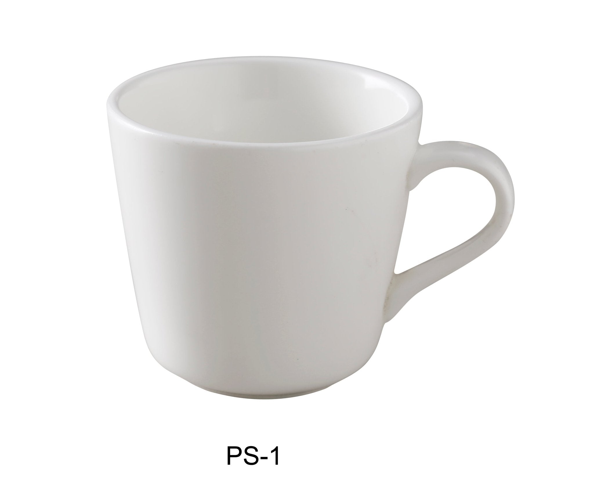 Yanco PS - 1 Piscataway - 2 3" Tall Cup, 7 Oz, China, White, Pack of 36