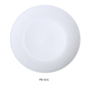 Yanco PS - 12 - C Piscataway 12" Coupe Plate, China, Round, White, Pack of 12