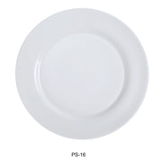 Yanco PS - 16 Piscataway - 2 10 1/2" Round Plate, China, White, Pack of 12