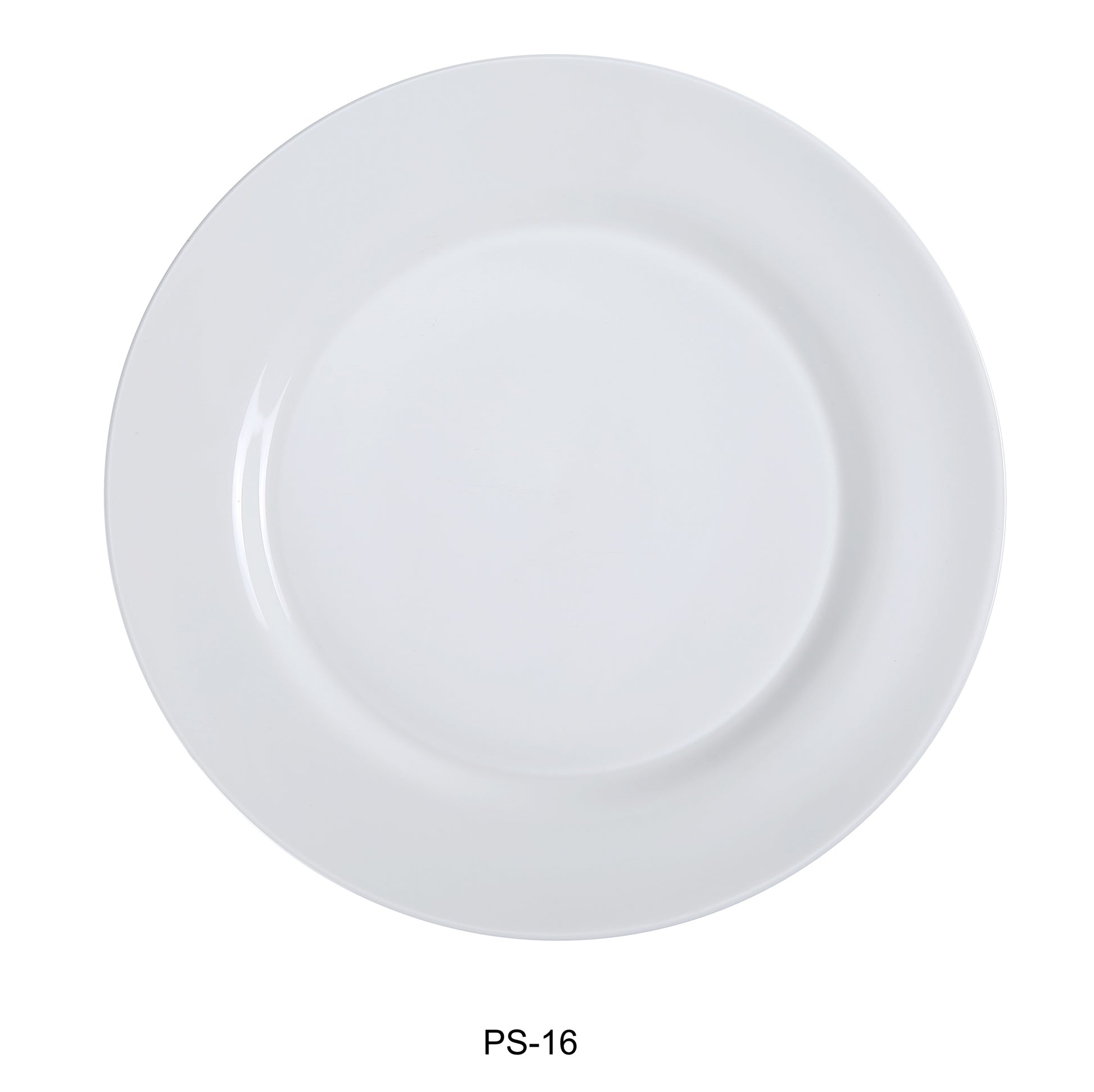 Yanco PS - 16 Piscataway - 2 10 1/2" Round Plate, China, White, Pack of 12