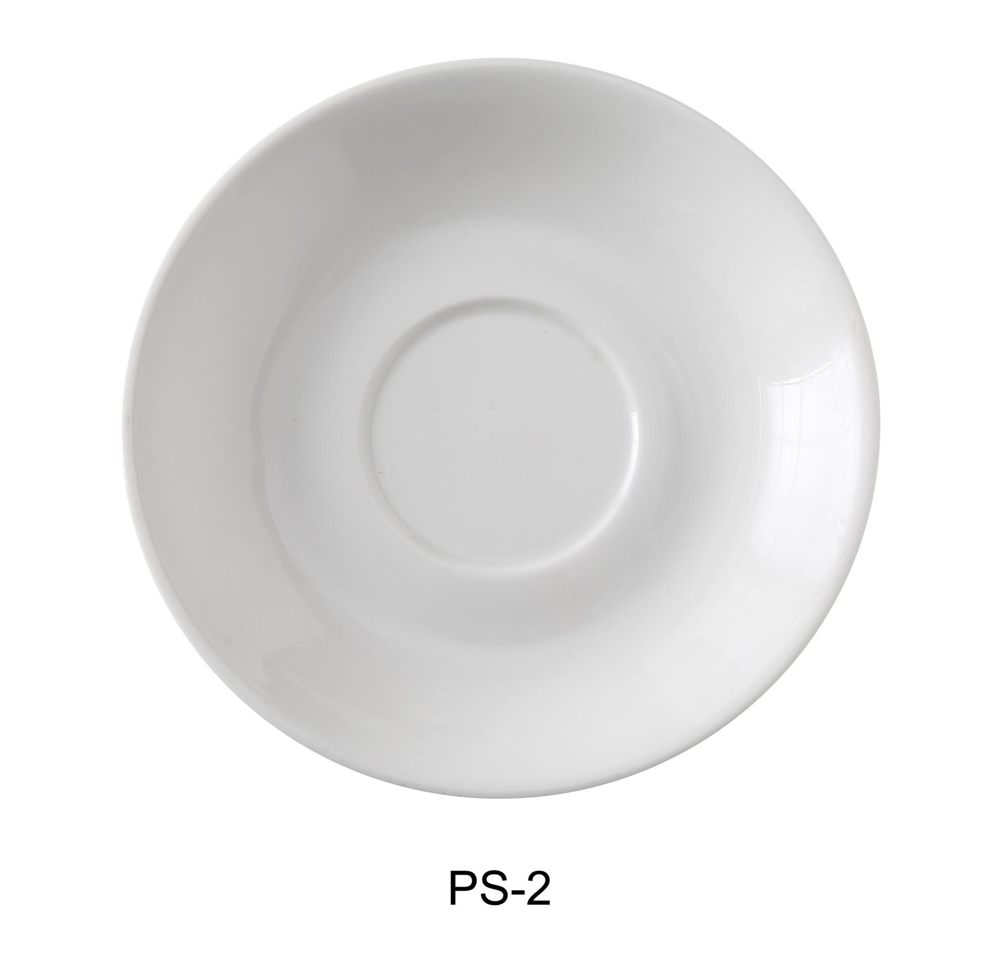 Yanco PS - 2 Piscataway - 2 5 5/8" Saucer, China, Round, White, Pack of 36