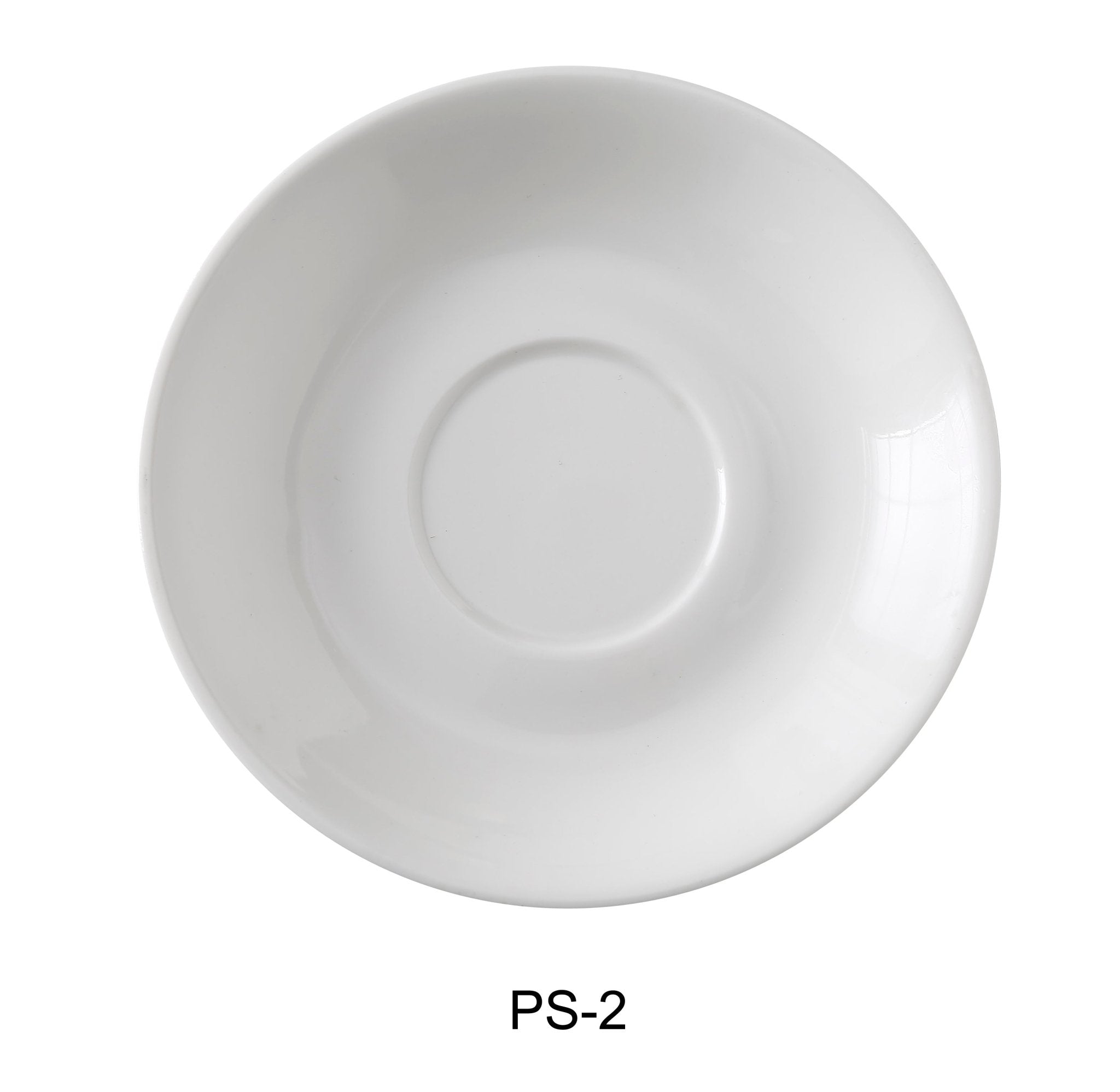 Yanco PS - 2 Piscataway - 2 5 5/8" Saucer, China, Round, White, Pack of 36