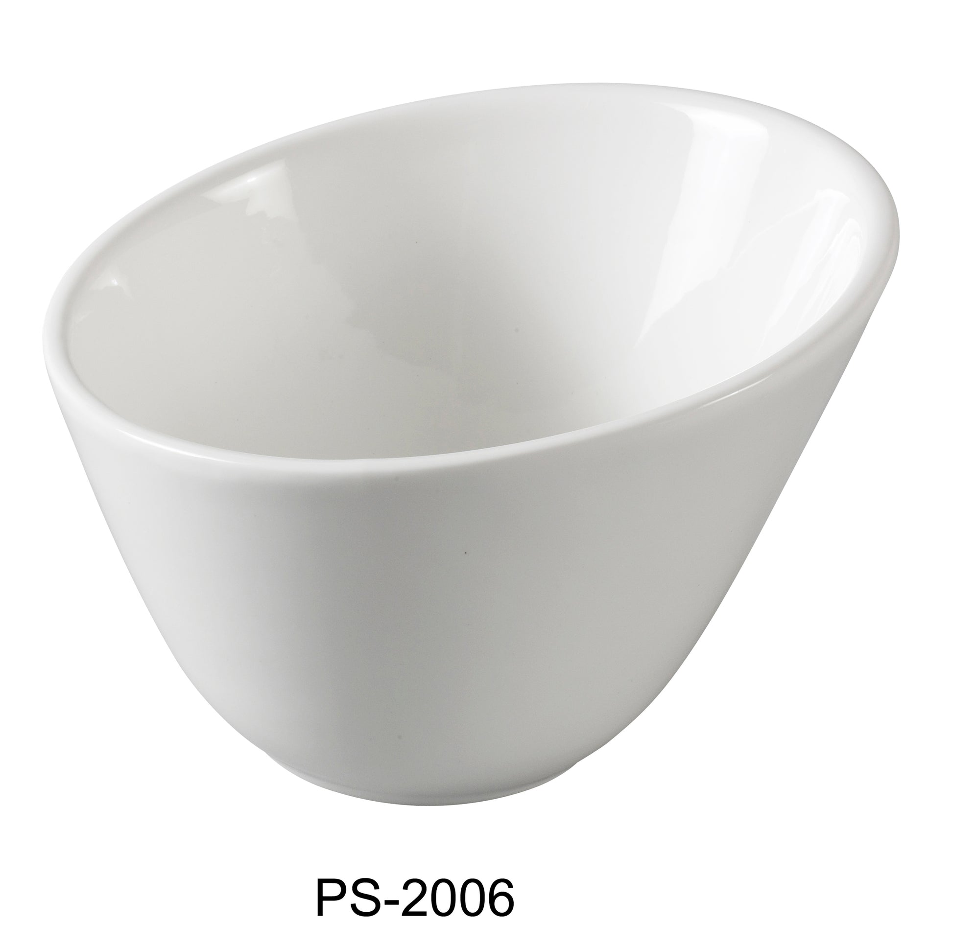 Yanco PS - 2006 Piscataway 6" Sheer Bowl, 18 Oz, China, White, Pack of 24