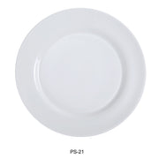Yanco PS - 21 Piscataway - 2 12" Round Plate, China, White, Pack of 12