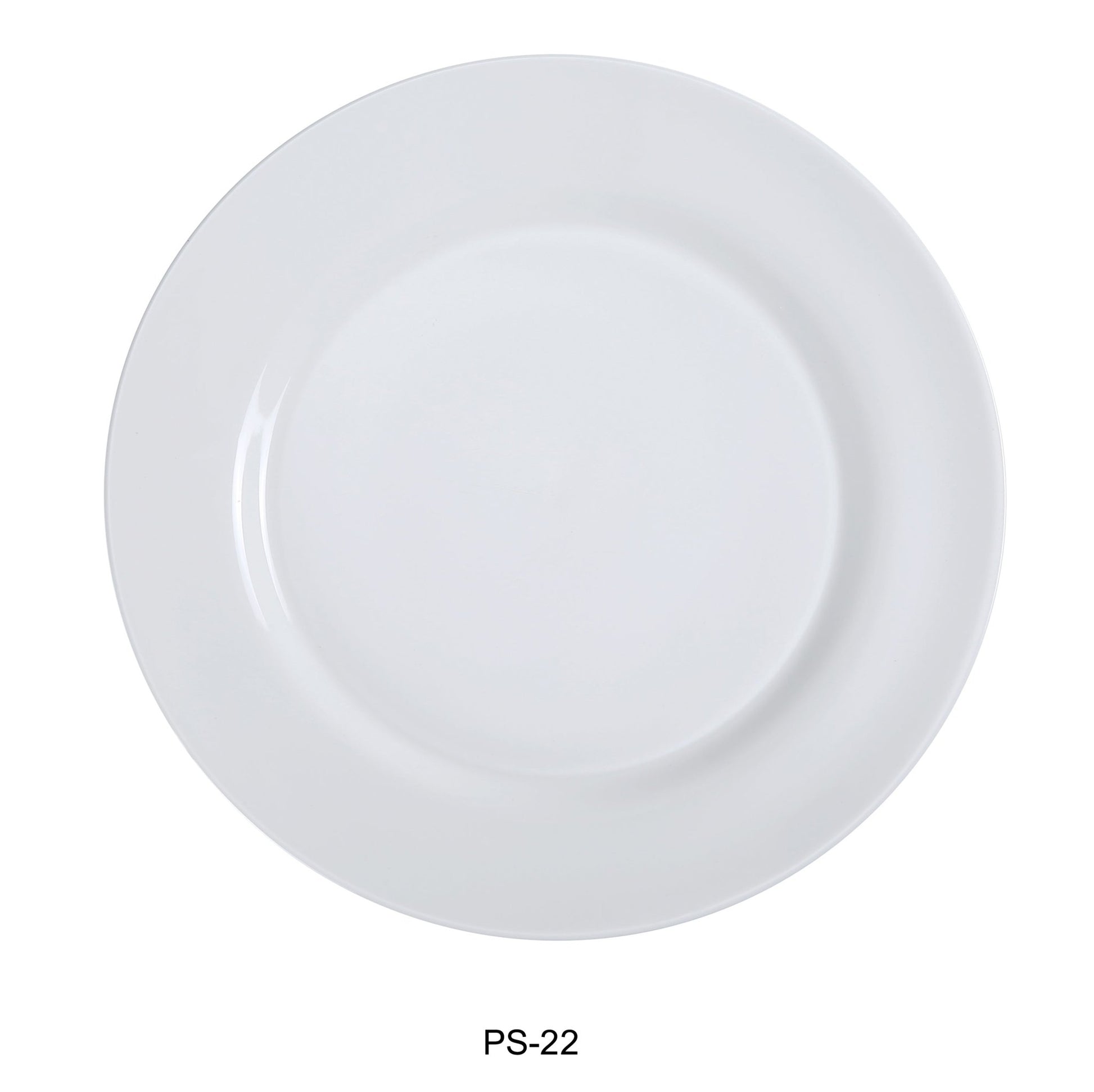 Yanco PS - 22 Piscataway - 2 8 1/4" Round Plate, China, White, Pack of 36