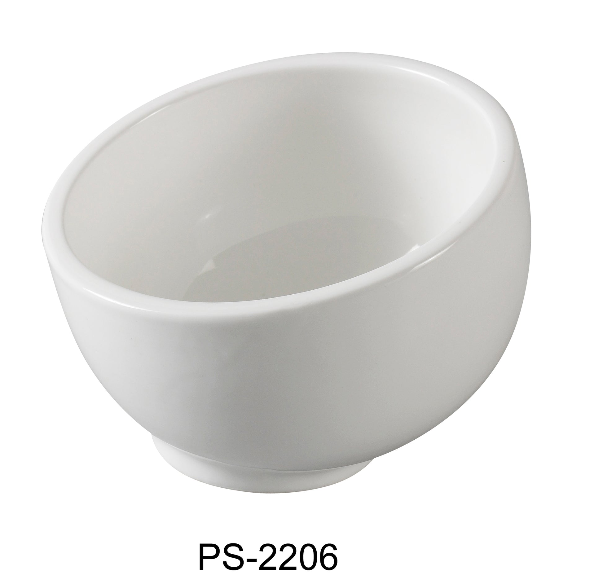 Yanco PS - 2206 Piscataway 6 1/2" Salad Bowl, 26 Oz, China, White, Pack of 24