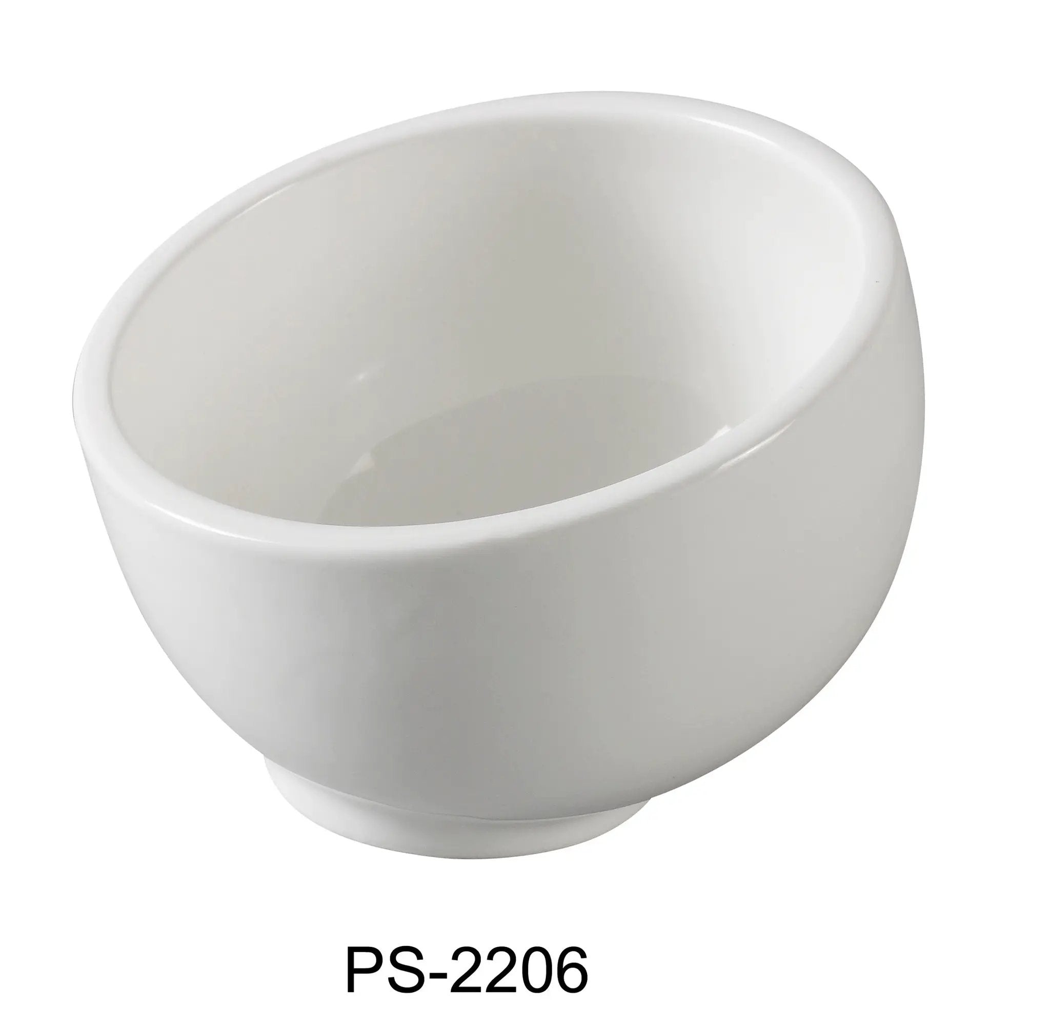 Yanco PS - 2206 Piscataway 6 1/2" Salad Bowl, 26 Oz, China, White, Pack of 24