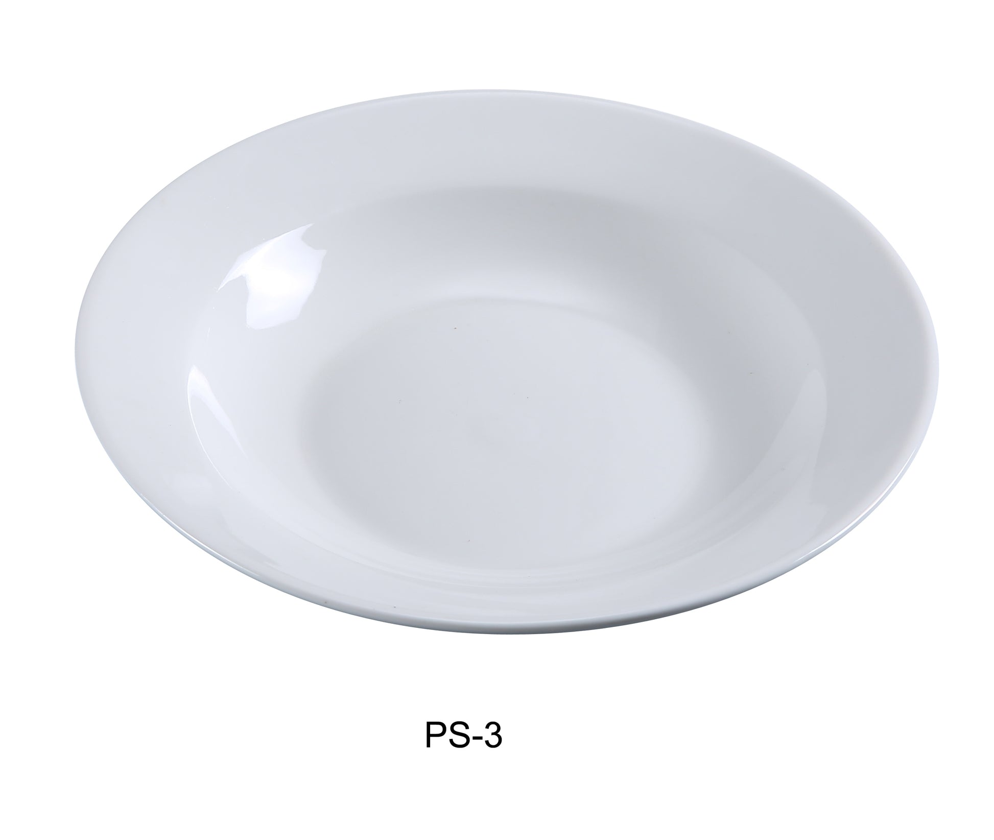 Yanco PS - 3 Piscataway - 2 9" Soup Plate, 10 Oz, China, Round, White, Pack of 24
