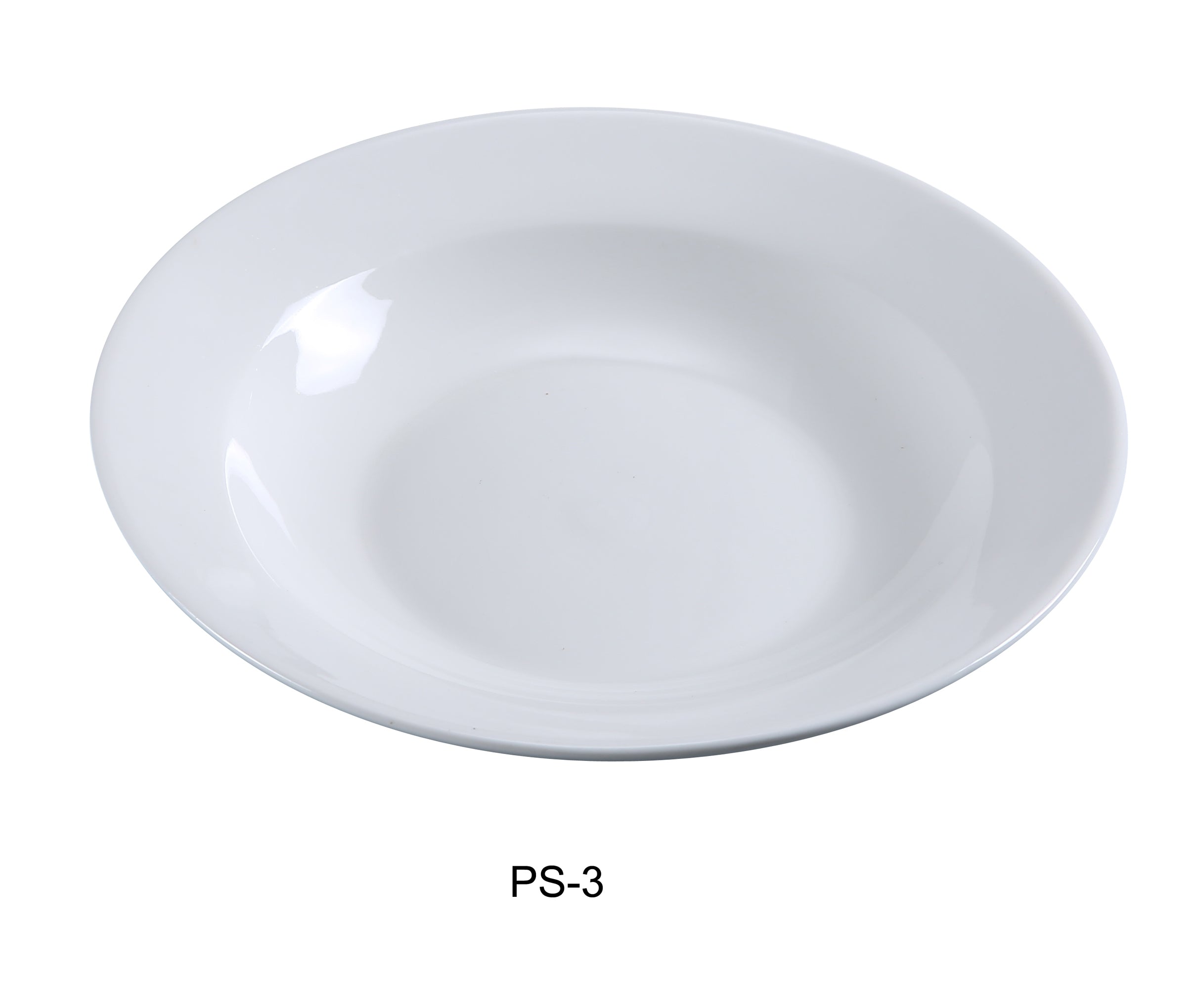 Yanco PS - 3 Piscataway - 2 9" Soup Plate, 10 Oz, China, Round, White, Pack of 24