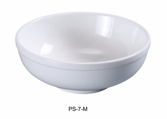 Yanco PS - 7 - M Piscataway - 2 7 1/2" Menudo Bowl, 25 Oz, China, Round, White, Pack of 24