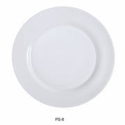 Yanco PS - 8 Piscataway - 2 9" Round Plate, China, Round, White, Pack of 24