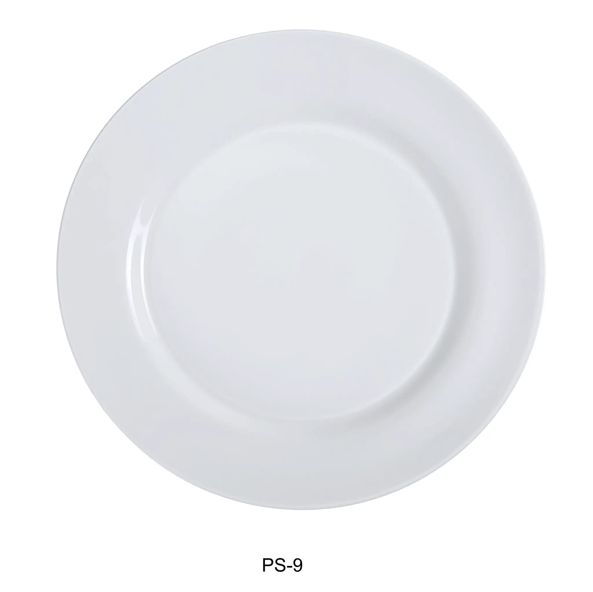 Yanco PS - 9 Piscataway - 2 9 1/2" Round Plate, China, White, Pack of 24