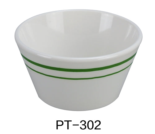 Yanco PT-302 Pine Tree Bouillon Cup, 8 oz Capacity, 2" Height, 3.75" Diameter, Melamine, Pack of 48