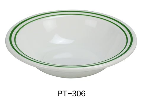 Yanco PT - 306 Pine Tree Salad Bowl, 10 oz Capacity, 1.35" Height, 6.25" Diameter, Melamine, Pack of 48
