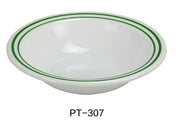 Yanco PT - 307 Pine Tree Salad Bowl, 14 oz, 1.5" H, 7.25" Dia. Melamine, Pack of 48