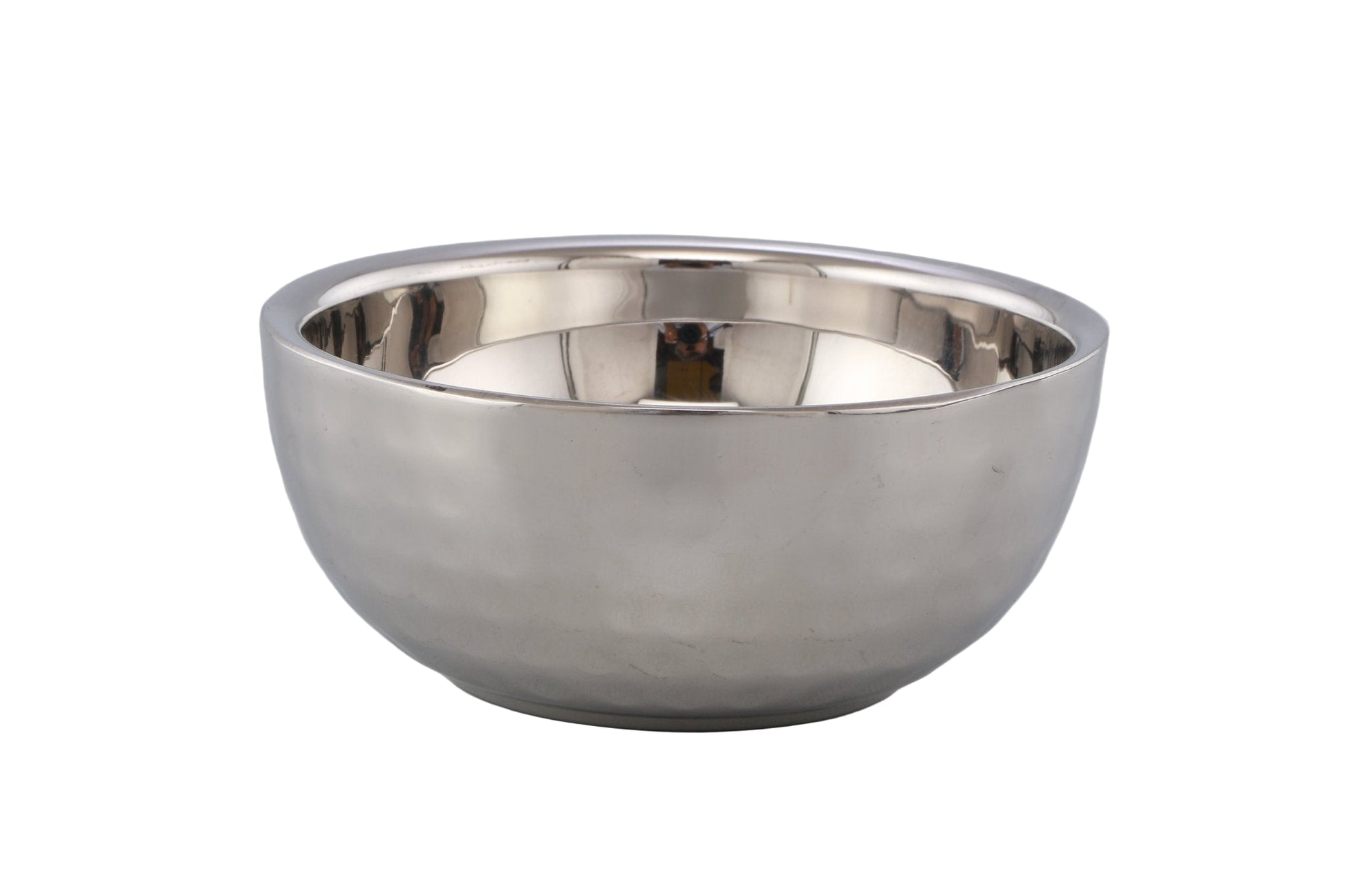 Hammered Stainless Steel Katori serving bowls - 3.5 Inches - 4 Oz.