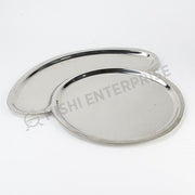 Peacock Stainless Steel Thali serving Plate 10 inch