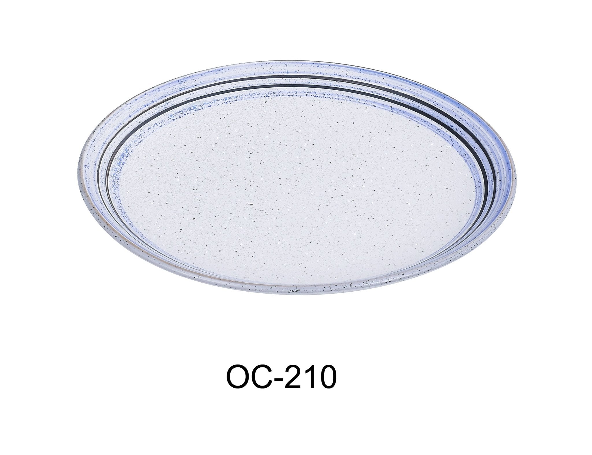 Yanco OC - 210 Ocean 10"‚ X 1"‚ COUPE SHAPE OVAL PLATE, China, Pack of 24
