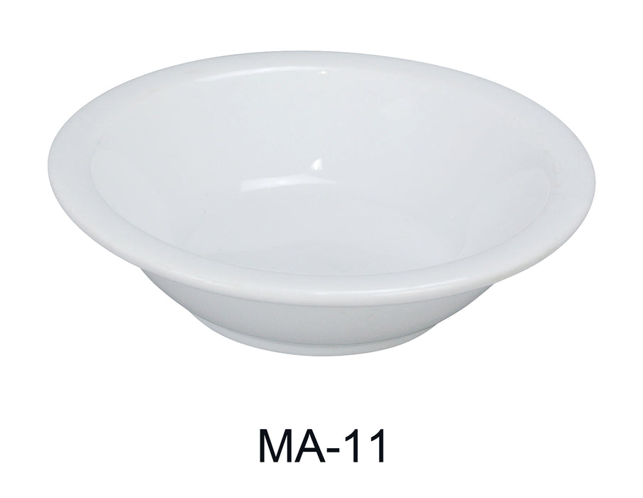Yanco MA-11 Mayor 5″ Narrow Rim Fruit Bowl, 4.25 oz Capacity, Chinaware, Super White, Pack of 36