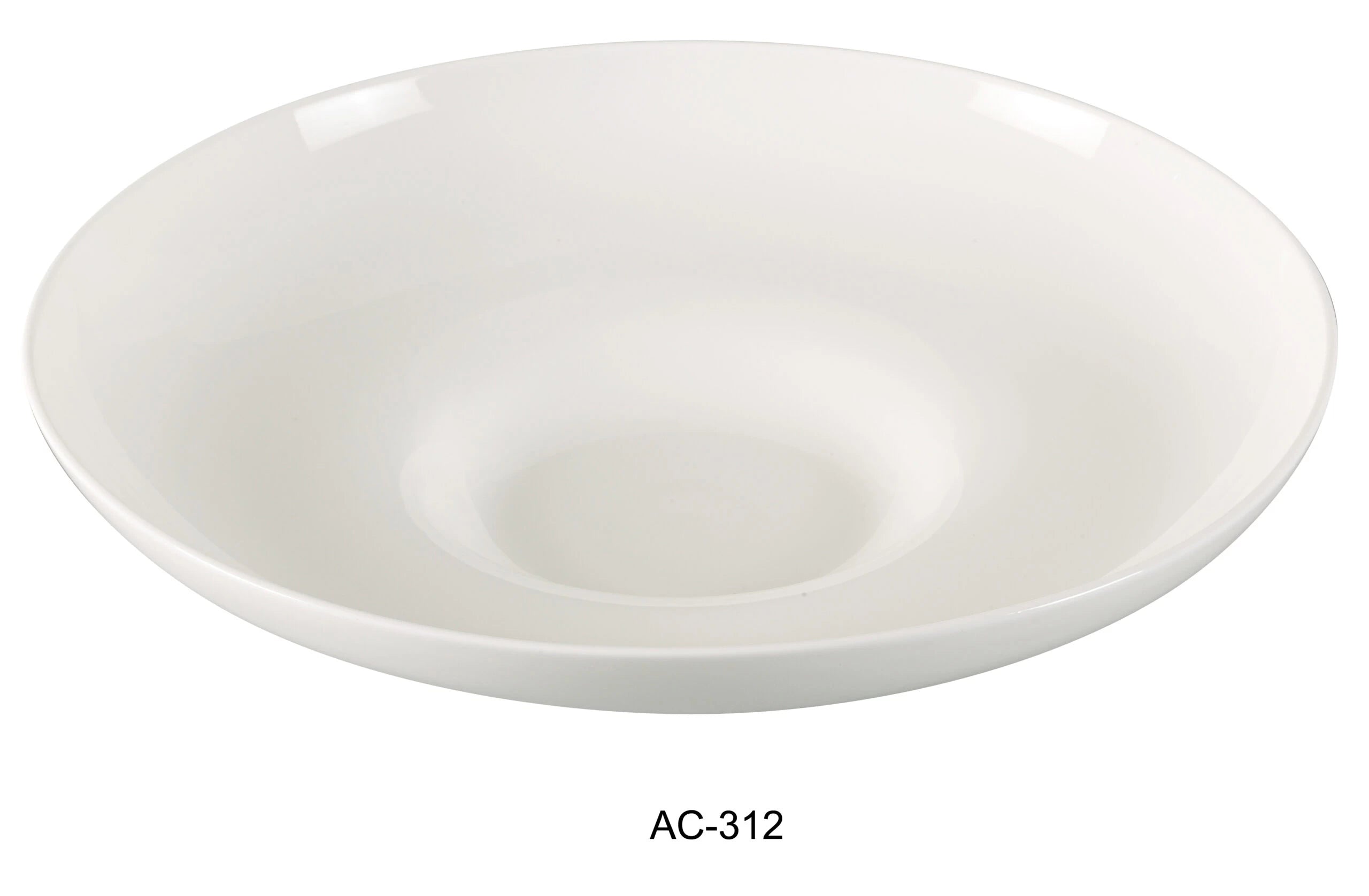 Yanco AC - 312 ABCO 12"‚ Mediterranean Pasta Bowl, 22 Oz Capacity, China, Super White Color, Pack of 12