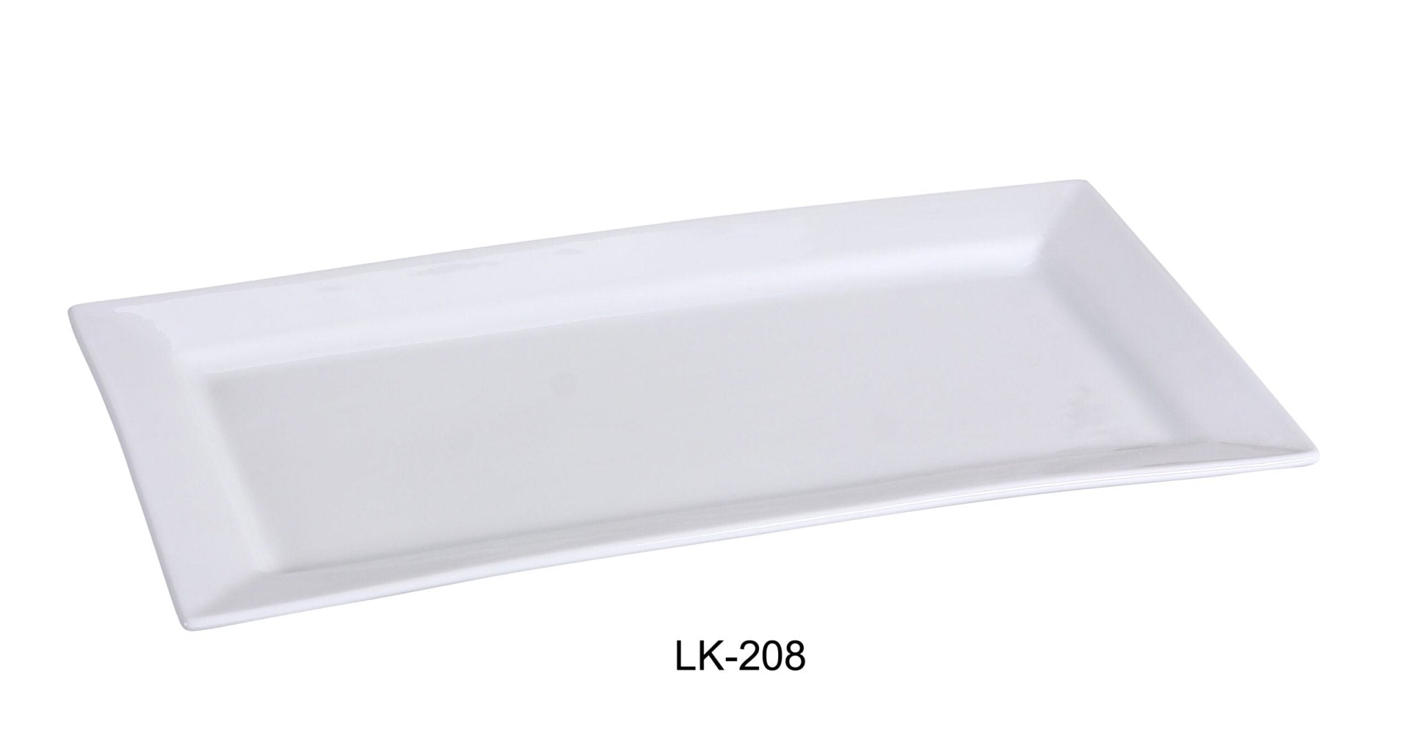 Yanco LK - 208 Lion King Rectangular Plate, 8"‚ Length x 5.75"‚ Width, China, Bone White, Pack of 36