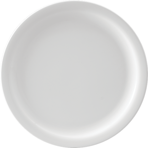 Melamine Round Dinner Plate, 11 inch White, Pack of 12