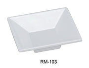 Yanco RM - 103 Rome 3" Small Square Dish, Melamine, White Color, Pack of 72