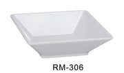 Yanco RM - 306 Rome Square Deep Plate, 14 oz Capacity, 6" Length, 6" Width, 1.75" Height, Melamine, White Color, Pack of 48