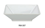 Yanco RM - 307 Rome Square Deep Plate, 22 oz Capacity, 7" Length, 7" Width, 2" Height, Melamine, White Color, Pack of 24