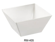Yanco RM - 405 Rome Square Bowl, 18 oz Capacity, 5" Length, 5" Width, 2.75" Height, Melamine, White Color, Pack of 48