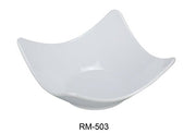 Yanco RM - 503 Rome 3.25" Square Bowl, 6 oz Capacity, Melamine, White Color, Pack of 72