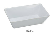 Yanco RM - 614 Rome Rectangular Deep Plate, 13.75" Length, 10" Width, 2.5" Height, Melamine, White Color, Pack of 12