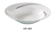 Yanco UR - 504 Urban Line Fruit Bowl, 3.5 - oz Capacity, 4.75"‚ Diameter, China, Bone White, Pack of 36