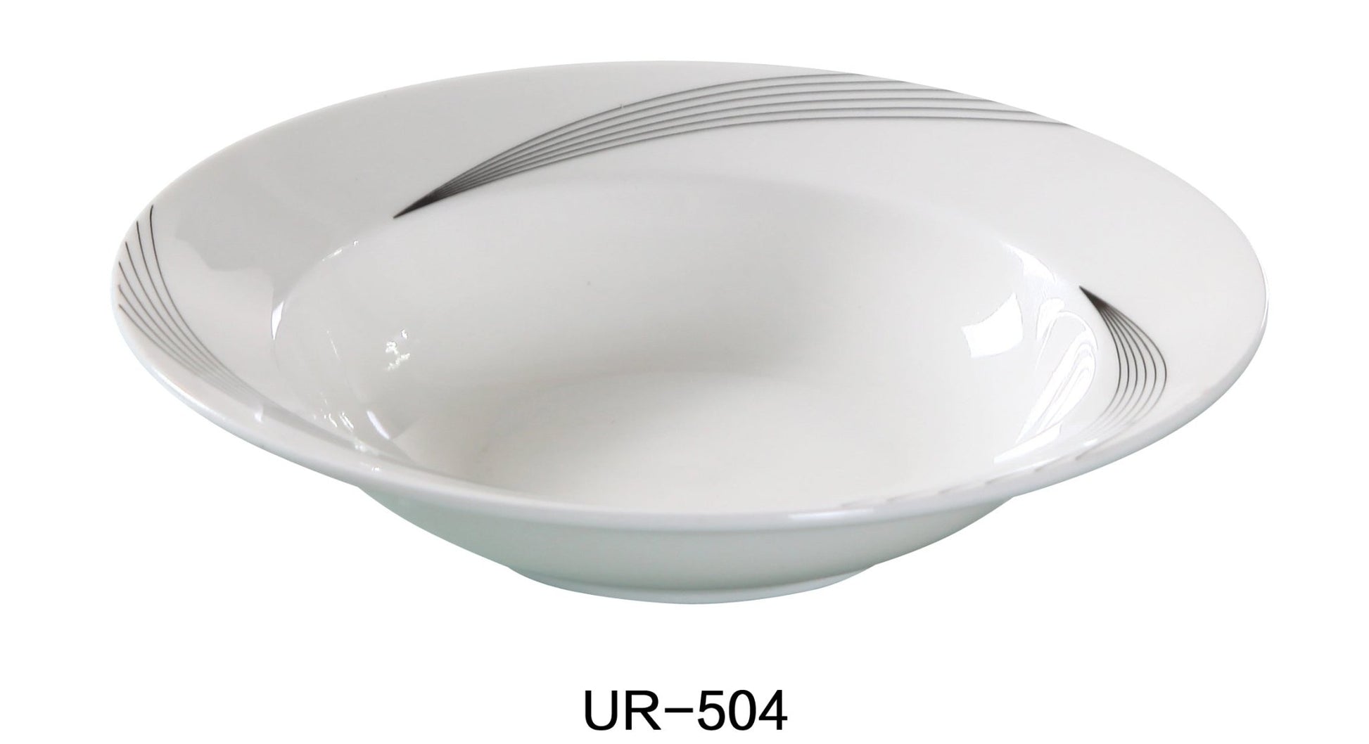 Yanco UR - 504 Urban Line Fruit Bowl, 3.5 - oz Capacity, 4.75"‚ Diameter, China, Bone White, Pack of 36