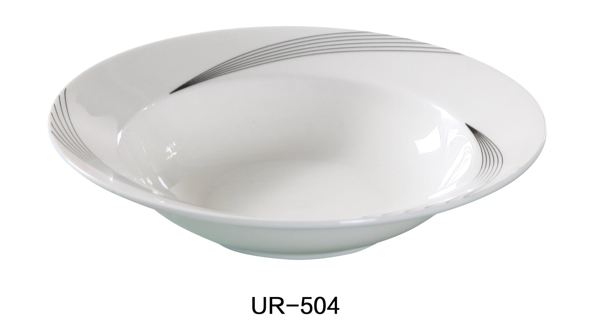 Yanco UR - 504 Urban Line Fruit Bowl, 3.5 - oz Capacity, 4.75"‚ Diameter, China, Bone White, Pack of 36