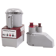 Robot Coupe R2N Combination Food Processor with 3 Qt. Gray Bowl, Continuous Feed & 2 Discs - 1 HP